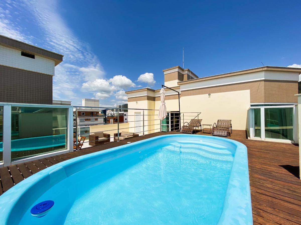 Ferienwohnung Infinito - Cobertura Frente Mar Com Piscina Governador Celso Ramos Exterior foto