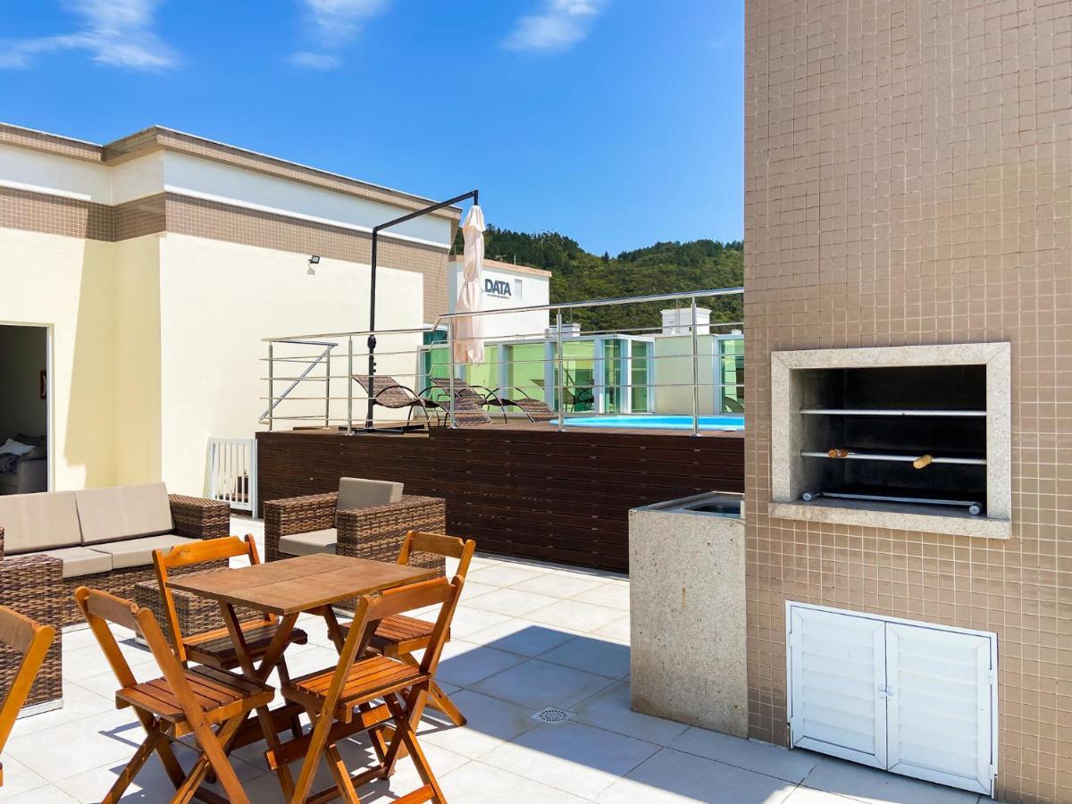 Ferienwohnung Infinito - Cobertura Frente Mar Com Piscina Governador Celso Ramos Exterior foto